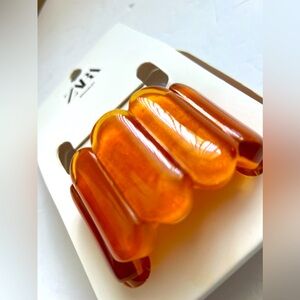 Zara bracelet, fun chunky amber cuff